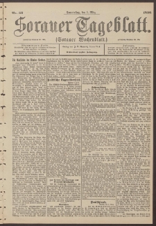 Sorauer Tageblatt (Sorauer Wochenblatt), Nr. 52. (3. M&auml;rz 1898)