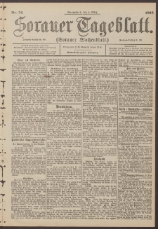 Sorauer Tageblatt (Sorauer Wochenblatt), Nr. 54. (5. M&auml;rz 1898)