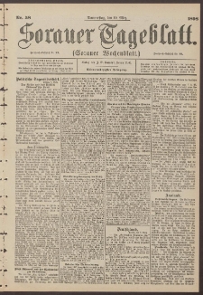 Sorauer Tageblatt (Sorauer Wochenblatt), Nr. 58. (10. M&auml;rz 1898)