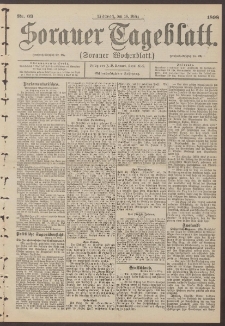 Sorauer Tageblatt (Sorauer Wochenblatt), Nr. 63. (16. M&auml;rz 1898)
