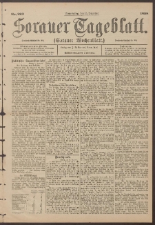 Sorauer Tageblatt (Sorauer Wochenblatt), Nr. 291. (14. Dezember 1898)