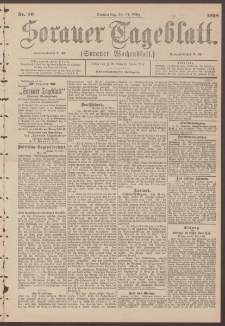 Sorauer Tageblatt (Sorauer Wochenblatt), Nr. 76. (31. M&auml;rz 1898)