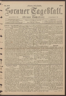 Sorauer Tageblatt (Sorauer Wochenblatt), Nr. 302. (28. Dezember 1898)