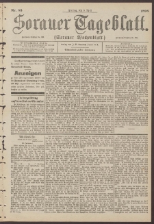 Sorauer Tageblatt (Sorauer Wochenblatt), Nr. 83. (8. April 1898)