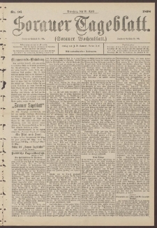 Sorauer Tageblatt (Sorauer Wochenblatt), Nr. 96. (26. April 1898)