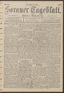 Sorauer Tageblatt (Sorauer Wochenblatt), Nr. 104. (5. Mai 1898)