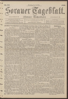Sorauer Tageblatt (Sorauer Wochenblatt), Nr. 108. (10. Mai 1898)