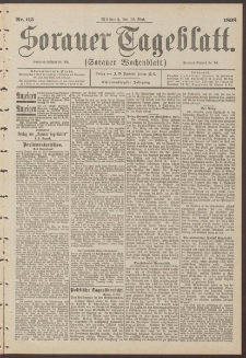 Sorauer Tageblatt (Sorauer Wochenblatt), Nr. 115. (18. Mai 1898)
