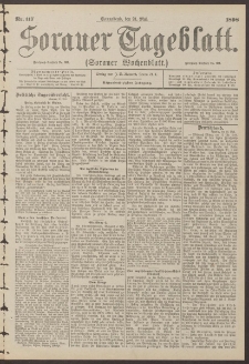 Sorauer Tageblatt (Sorauer Wochenblatt), Nr. 117. (21. Mai 1898)