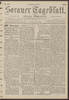 Sorauer Tageblatt (Sorauer Wochenblatt), Nr. 122. (27. Mai 1898)