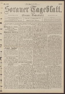 Sorauer Tageblatt (Sorauer Wochenblatt), Nr. 124. (29. Mai 1898)