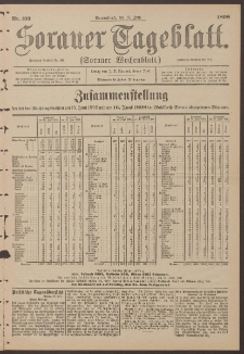 Sorauer Tageblatt (Sorauer Wochenblatt), Nr. 139. (18. Juni 1898)