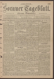 Sorauer Tageblatt (Sorauer Wochenblatt), Nr. 142. (22. Juni 1898)