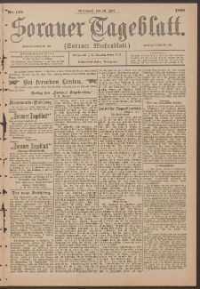 Sorauer Tageblatt (Sorauer Wochenblatt), Nr. 148. (29. Juni 1898)