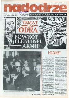 Nadodrze: dwutygodnik społeczno-kulturalny, nr 16 (2 VIII - 15 VIII 1989 R.)