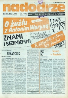 Nadodrze: dwutygodnik społeczno-kulturalny, nr 22 (25 X -7 XI 1989 R.)