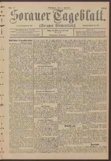 Sorauer Tageblatt (Sorauer Wochenblatt), Nr. 1. (3. Januar 1900)