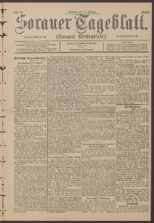 Sorauer Tageblatt (Sorauer Wochenblatt), Nr. 9. (12. Januar 1900)