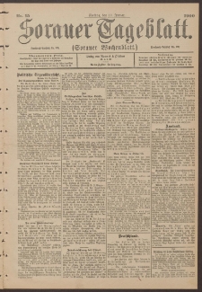 Sorauer Tageblatt (Sorauer Wochenblatt), Nr. 15. (19. Januar 1900)