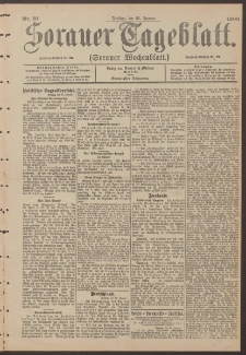 Sorauer Tageblatt (Sorauer Wochenblatt), Nr. 21. (26. Januar 1900))