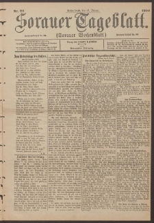 Sorauer Tageblatt (Sorauer Wochenblatt), Nr. 22. (27. Januar 1900)
