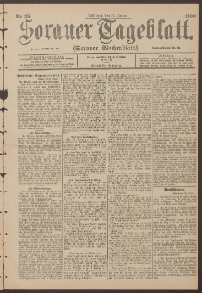 Sorauer Tageblatt (Sorauer Wochenblatt), Nr. 25. (31. Januar 1900)