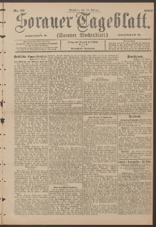 Sorauer Tageblatt (Sorauer Wochenblatt), Nr. 36. (13. Februar 1900)