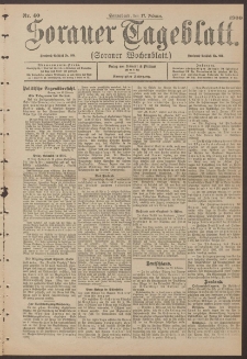 Sorauer Tageblatt (Sorauer Wochenblatt), Nr. 40. (17. Februar 1900)