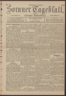 Sorauer Tageblatt (Sorauer Wochenblatt), Nr. 44. (22. Februar 1900)