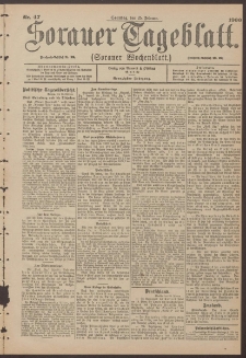 Sorauer Tageblatt (Sorauer Wochenblatt), Nr. 47. (25. Februar 1900)