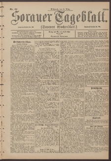 Sorauer Tageblatt (Sorauer Wochenblatt), Nr. 61. (14. M&auml;rz 1900)