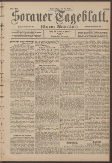 Sorauer Tageblatt (Sorauer Wochenblatt), Nr. 62. (15. M&auml;rz 1900)
