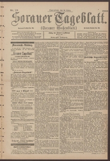Sorauer Tageblatt (Sorauer Wochenblatt), Nr. 1. (3. Januar 1900)