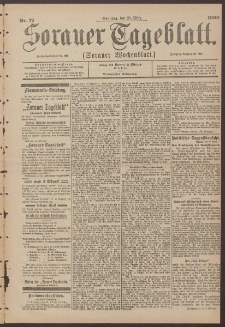 Sorauer Tageblatt (Sorauer Wochenblatt), Nr. 71. (25. M&auml;rz 1900)