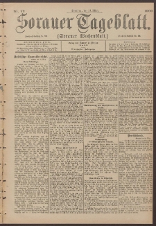 Sorauer Tageblatt (Sorauer Wochenblatt), Nr. 72. (27. M&auml;rz 1900)