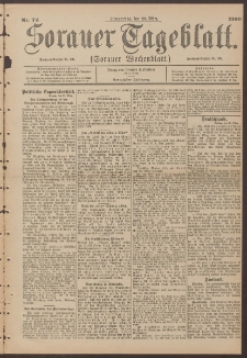 Sorauer Tageblatt (Sorauer Wochenblatt), Nr. 74. (29. M&auml;rz 1900)