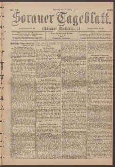 Sorauer Tageblatt (Sorauer Wochenblatt), Nr. 75. (30. M&auml;rz 1900)