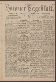 Sorauer Tageblatt (Sorauer Wochenblatt), Nr. 84. (10. April 1900)