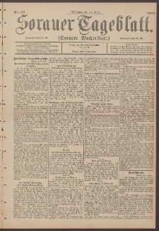 Sorauer Tageblatt (Sorauer Wochenblatt), Nr. 85. (11. April 1900)