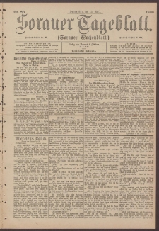 Sorauer Tageblatt (Sorauer Wochenblatt), Nr. 86. (12. April 1900)
