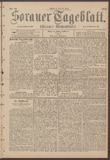 Sorauer Tageblatt (Sorauer Wochenblatt), Nr. 89. (18. April 1900)