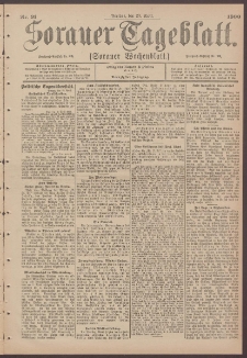 Sorauer Tageblatt (Sorauer Wochenblatt), Nr. 91. (20. April 1900)