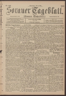 Sorauer Tageblatt (Sorauer Wochenblatt), Nr. 102. (3. Mai 1900)