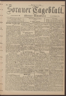 Sorauer Tageblatt (Sorauer Wochenblatt), Nr. 103. (4. Mai 1900)