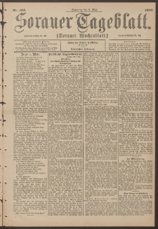 Sorauer Tageblatt (Sorauer Wochenblatt), Nr. 105. (6. Mai 1900)