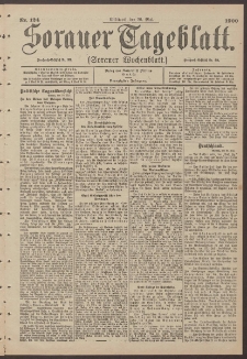 Sorauer Tageblatt (Sorauer Wochenblatt), Nr. 124. (30. Mai 1900)