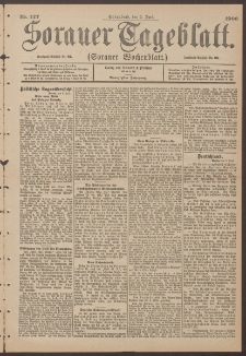 Sorauer Tageblatt (Sorauer Wochenblatt), Nr. 127. (2. Juni 1900)