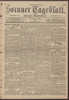 Sorauer Tageblatt (Sorauer Wochenblatt), Nr. 143. (23. Juni 1900)
