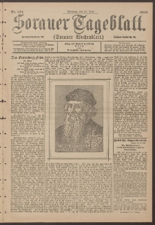 Sorauer Tageblatt (Sorauer Wochenblatt), Nr. 144. (24. Juni 1900)