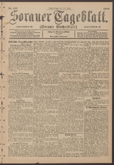 Sorauer Tageblatt (Sorauer Wochenblatt), Nr. 147. (28. Juni 1900)